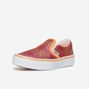 Kid vans sunrise glitter slip on